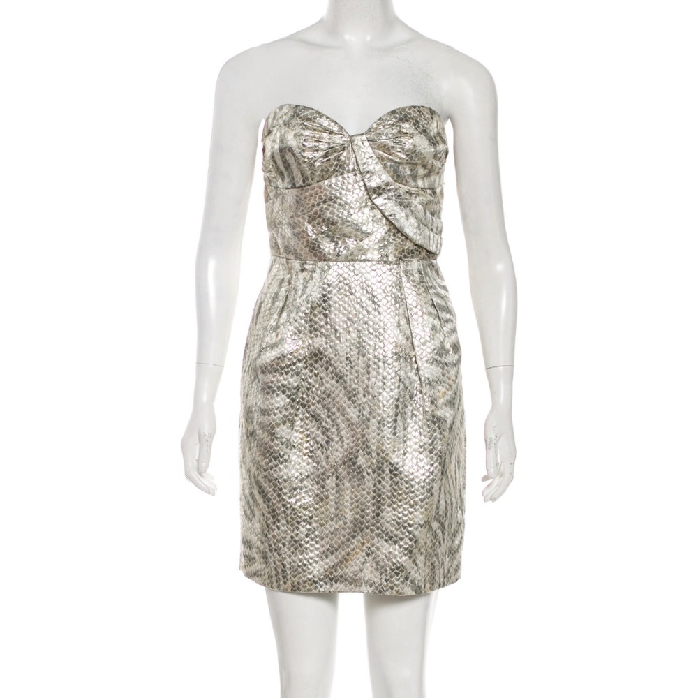 NWT Leifsdottir Metallic Snakeskin Mini Dress, 2